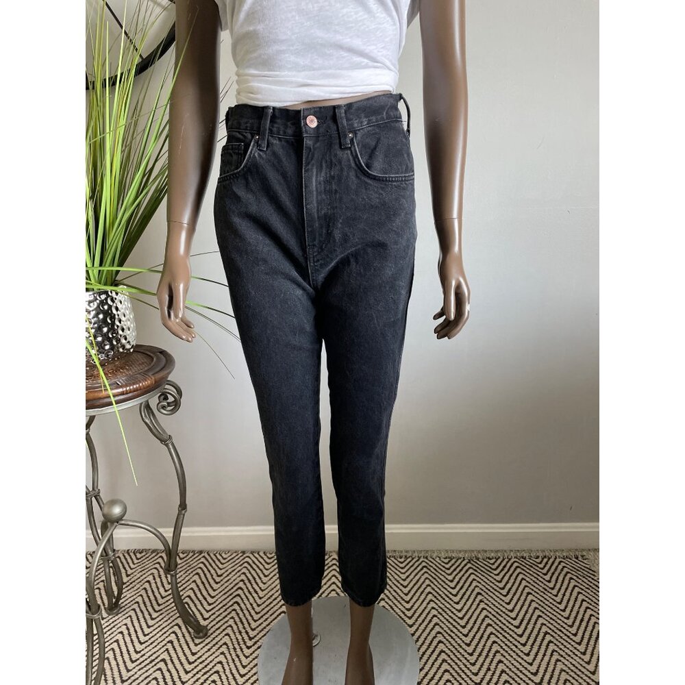 FREE PEOPLE WE THE FREE High-Rise Black Washed Denim Jeans Womens Size 27
